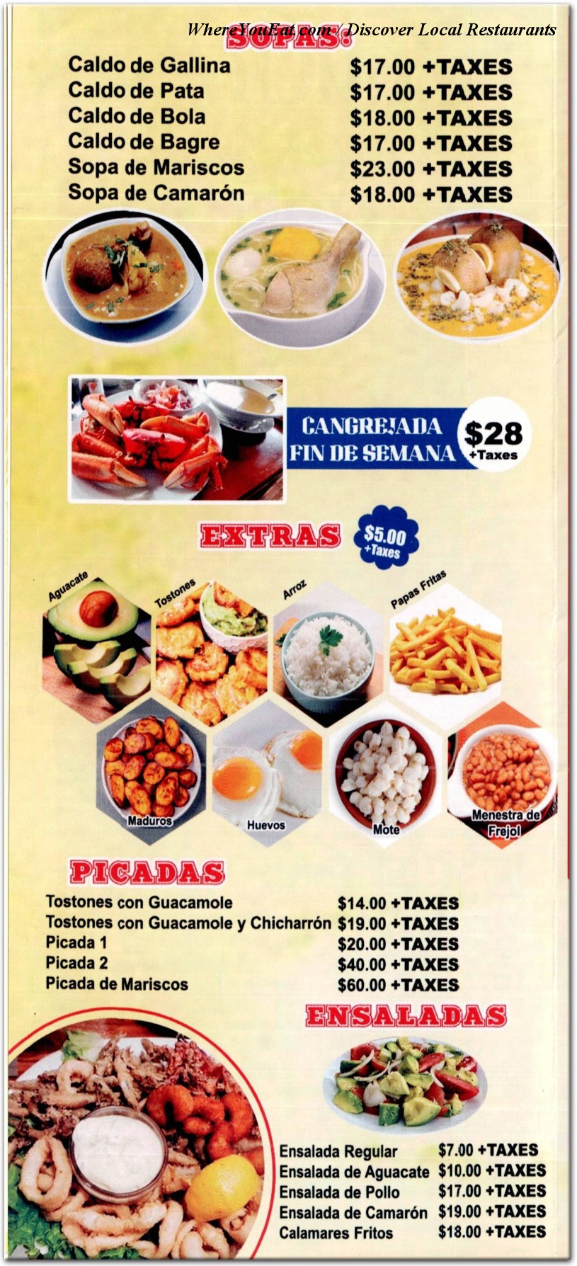 menu image