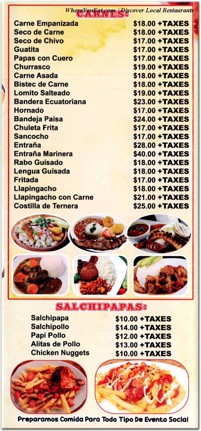 menu image