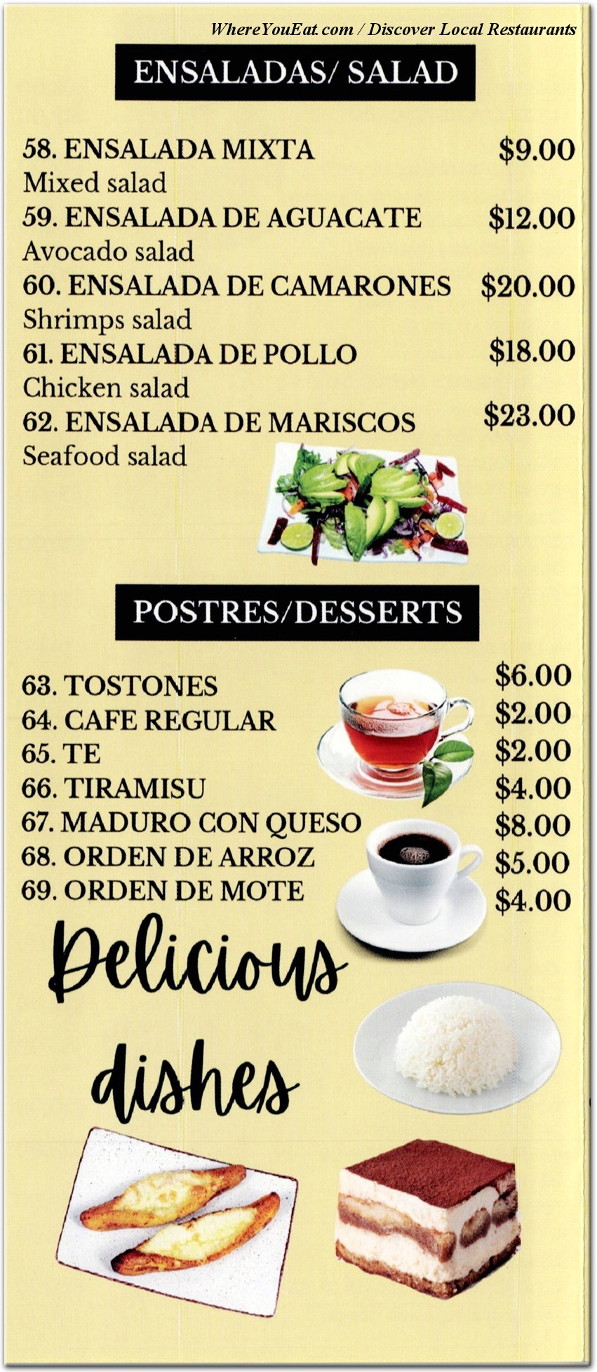 menu image