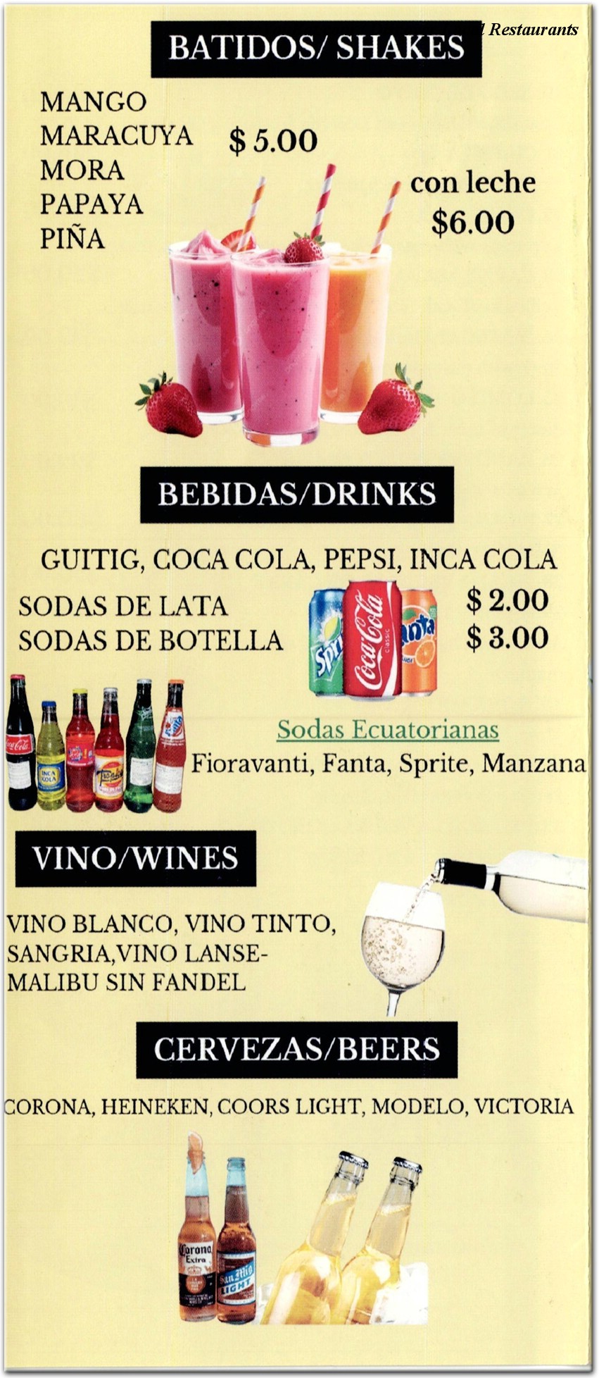 menu image