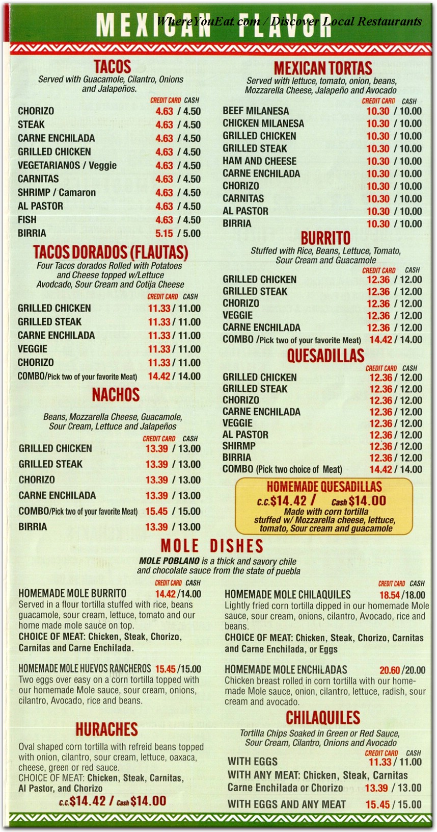 menu image