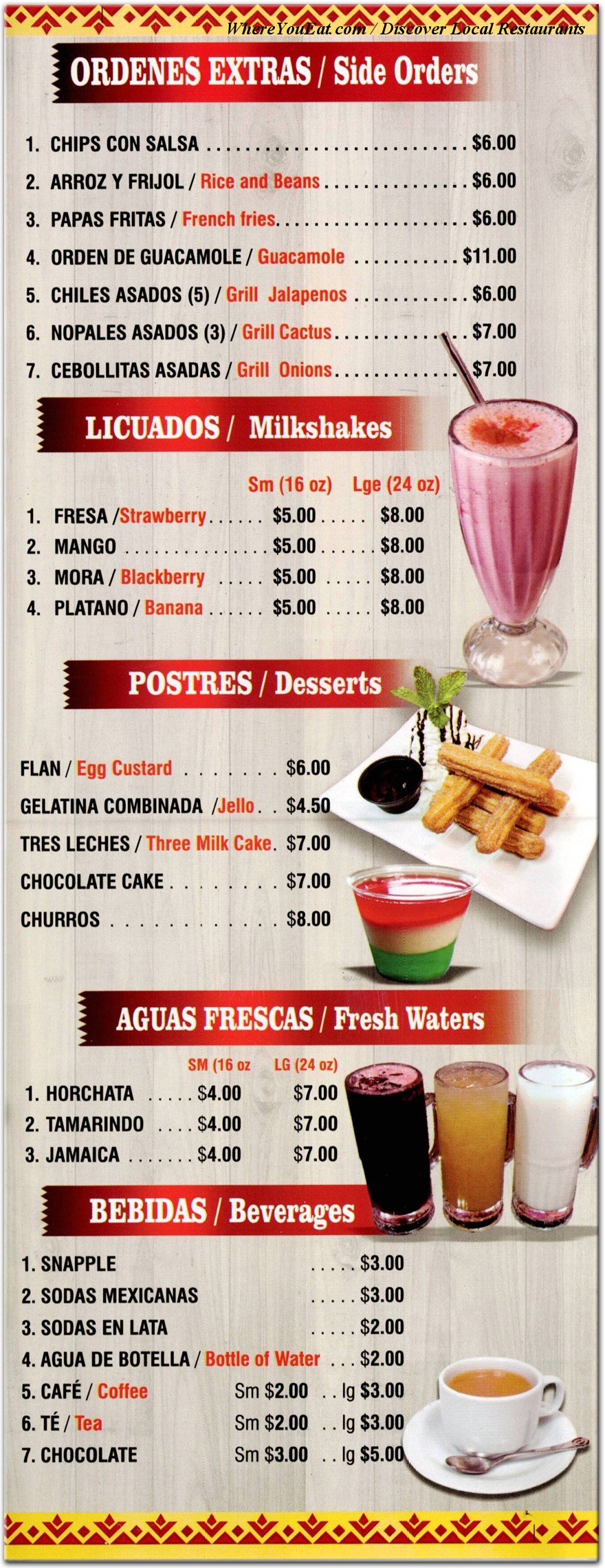 menu image