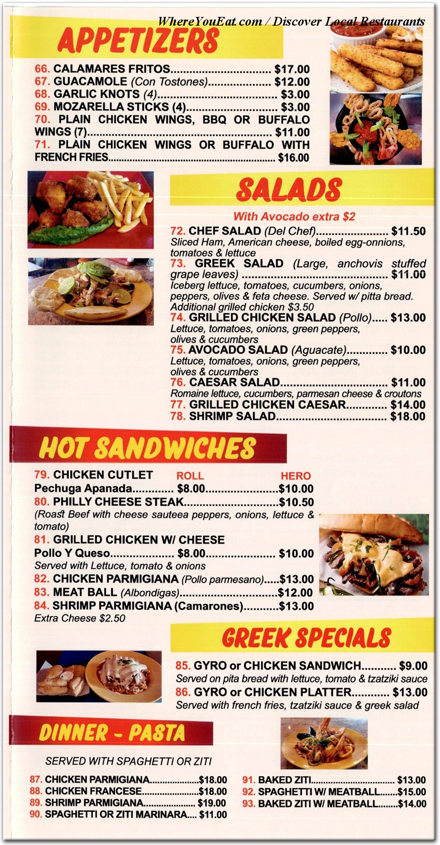 menu image