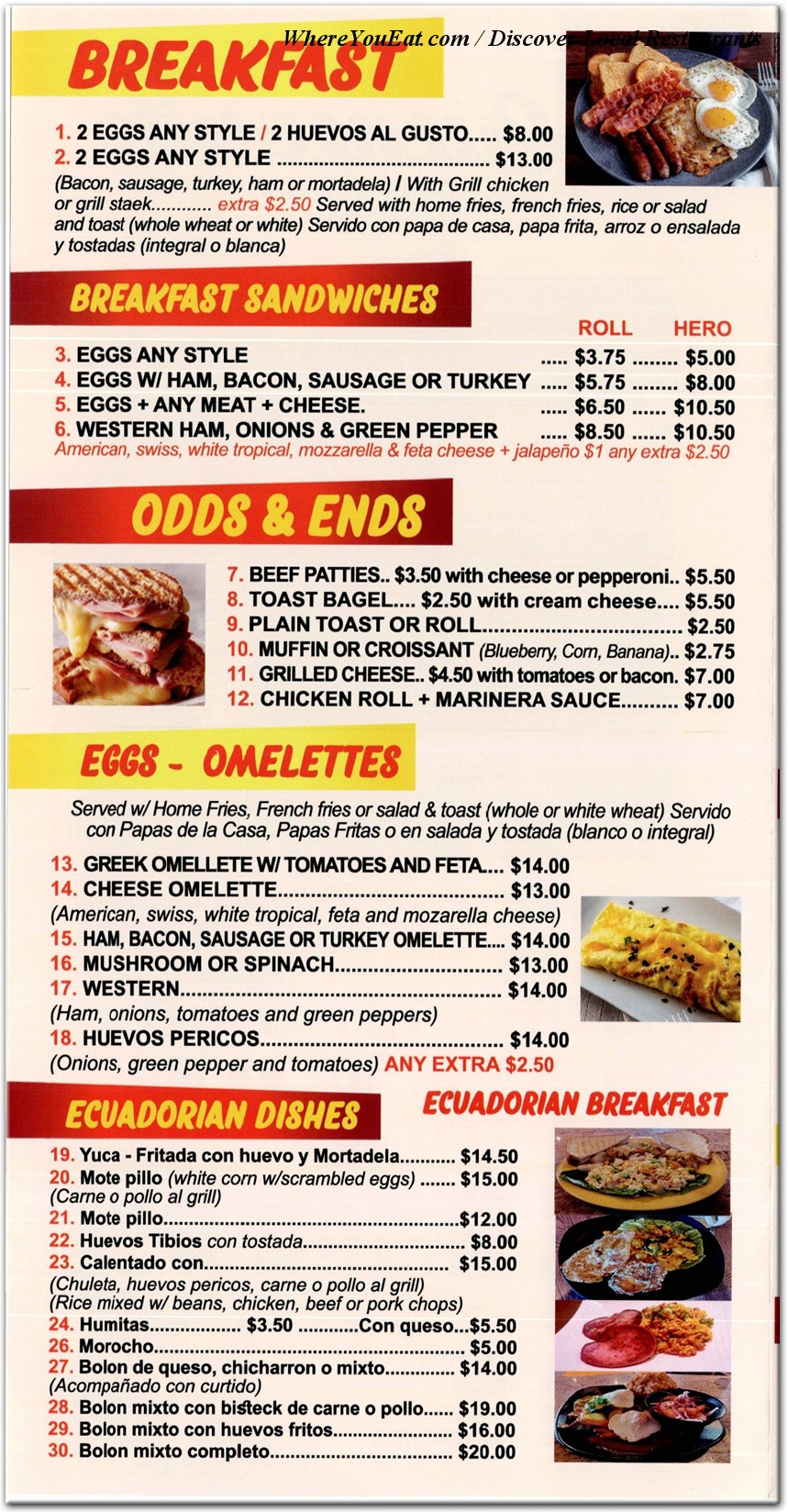 menu image