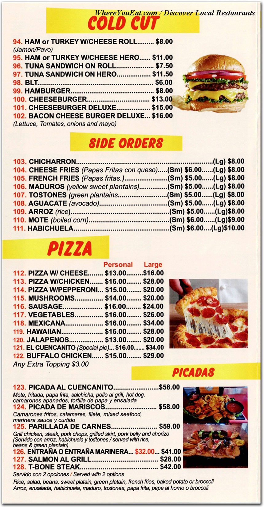 menu image