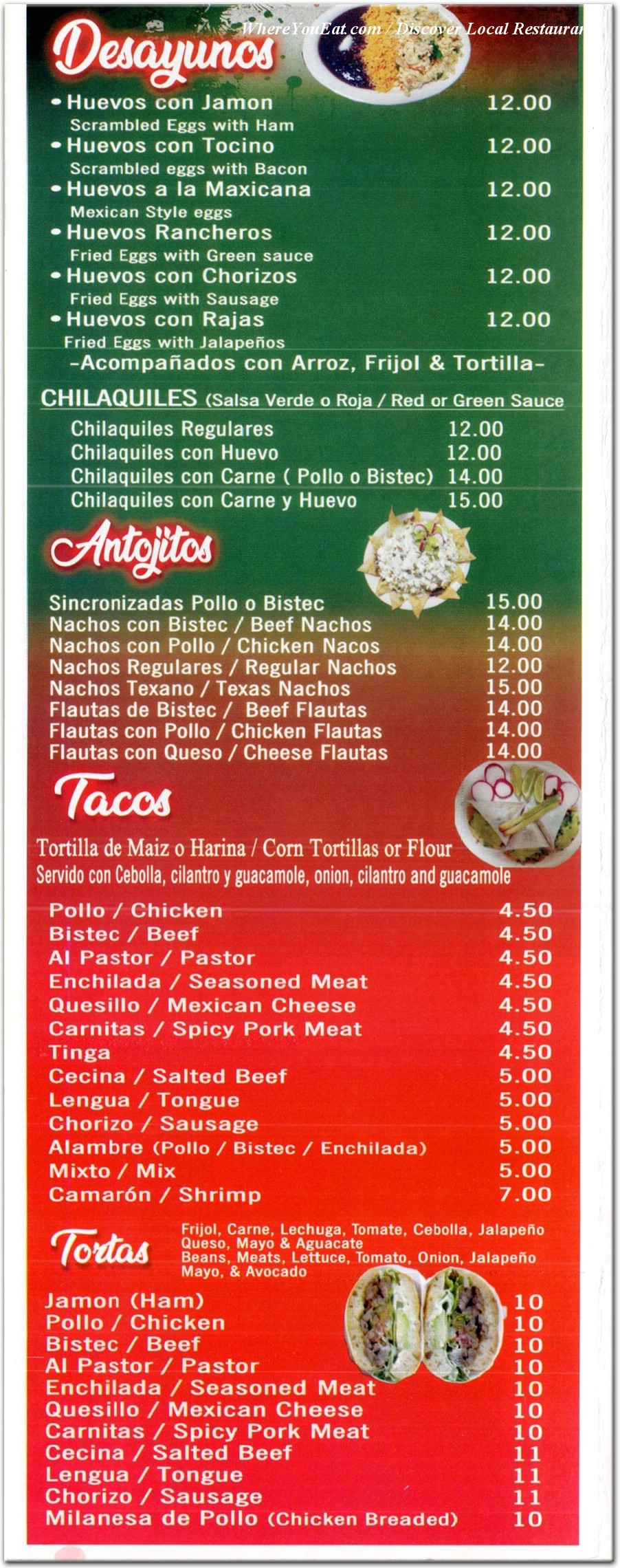 menu image