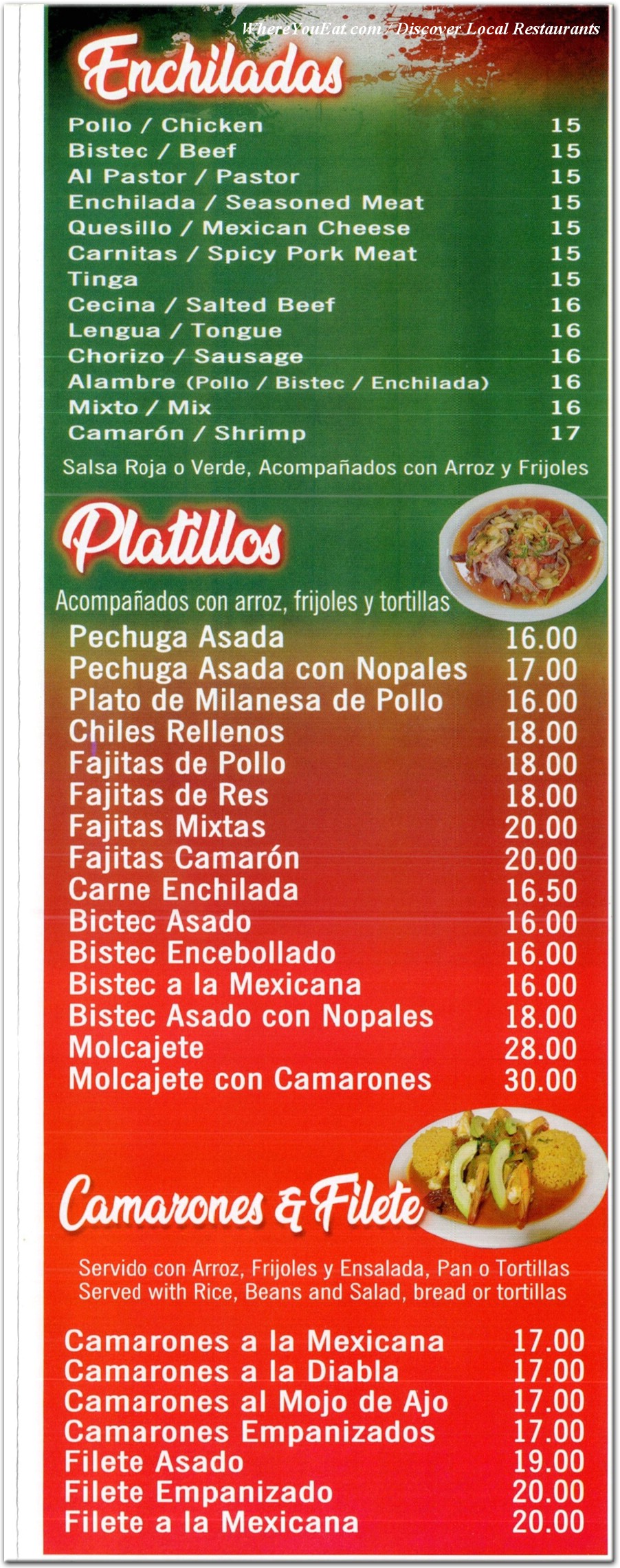 menu image