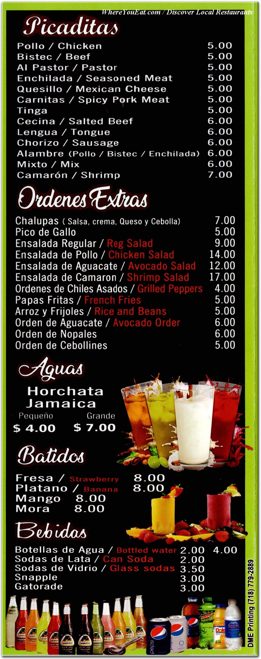 menu image