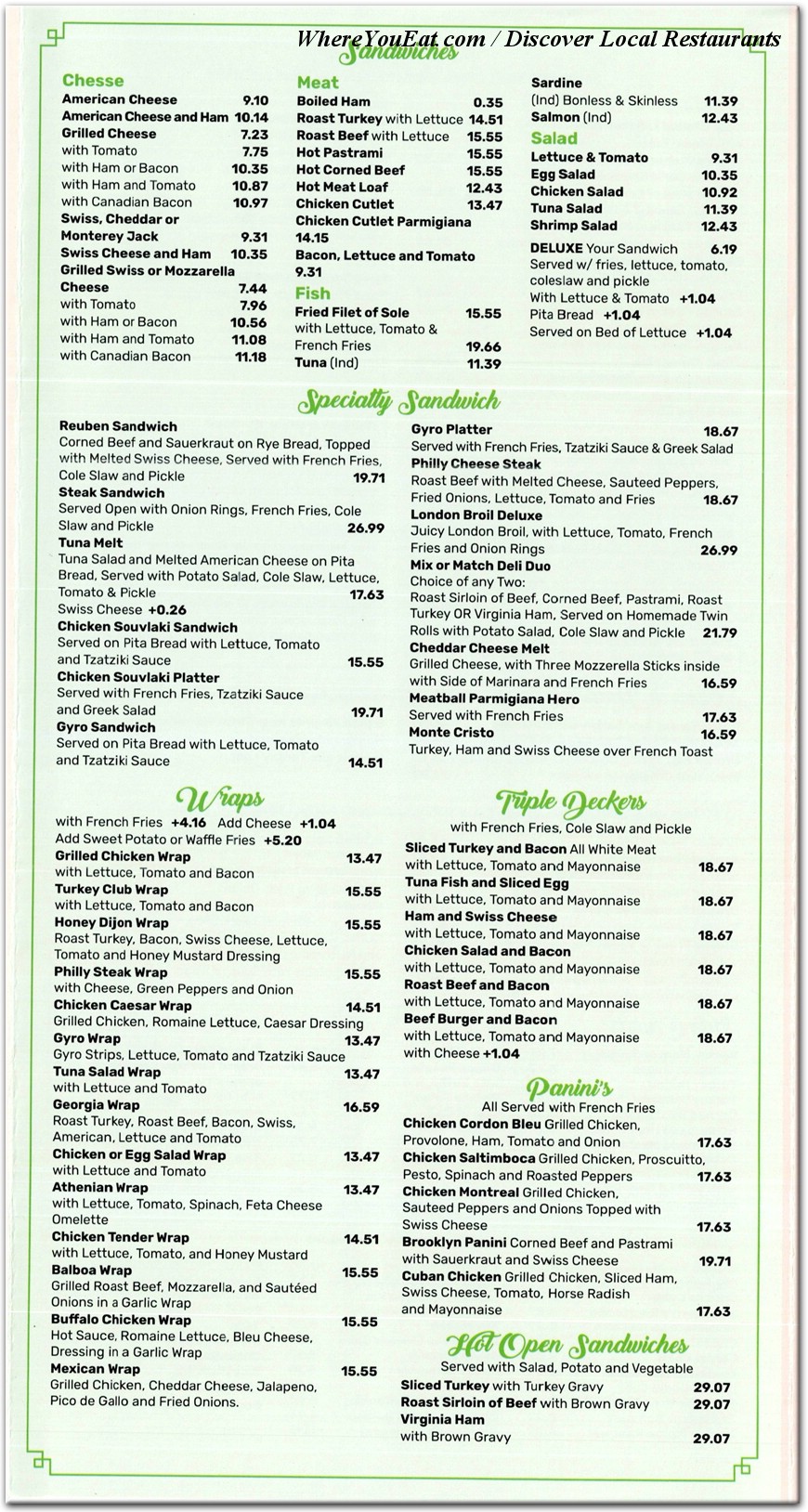 menu image
