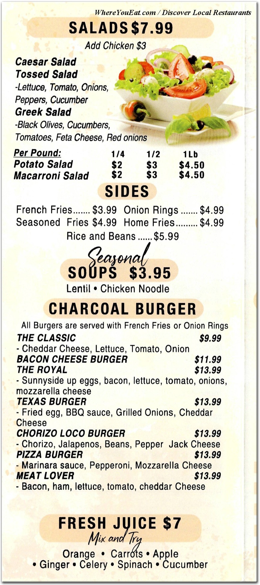 menu image