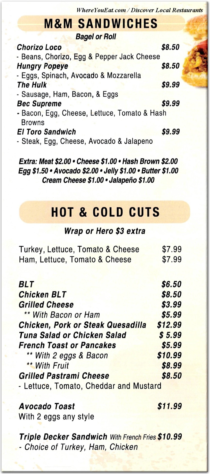 menu image