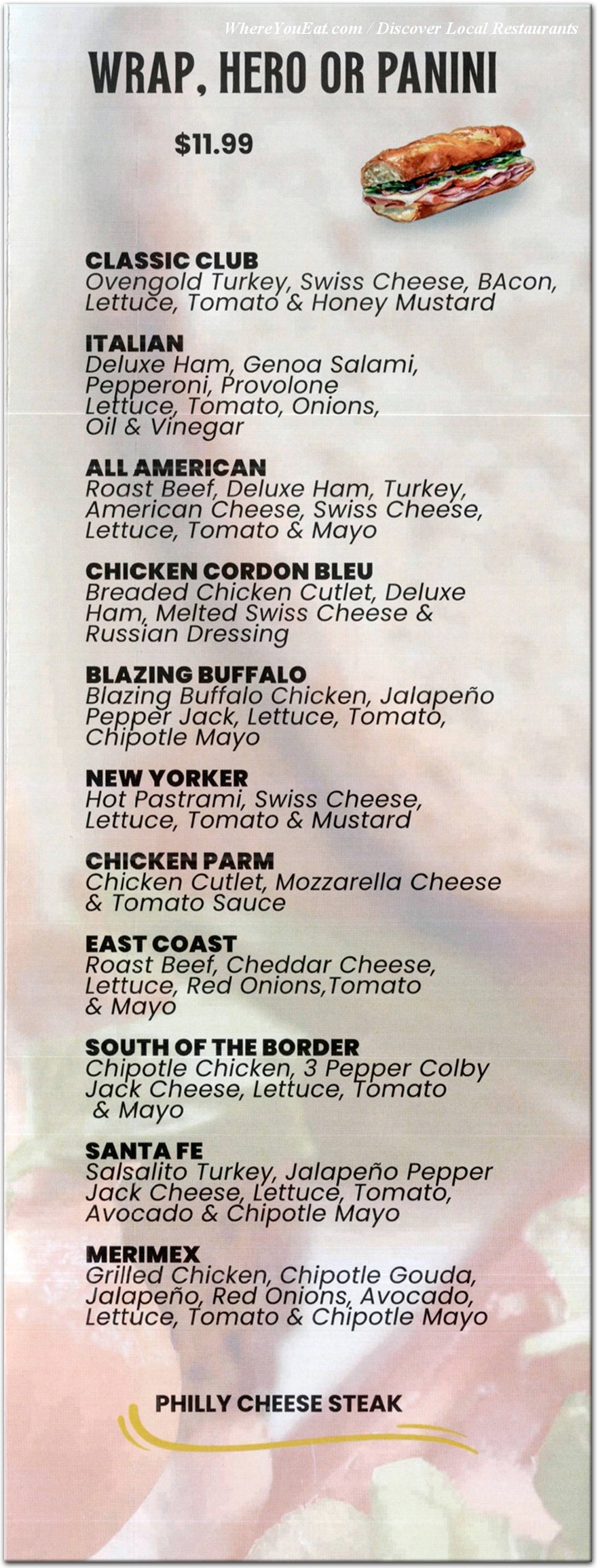 menu image