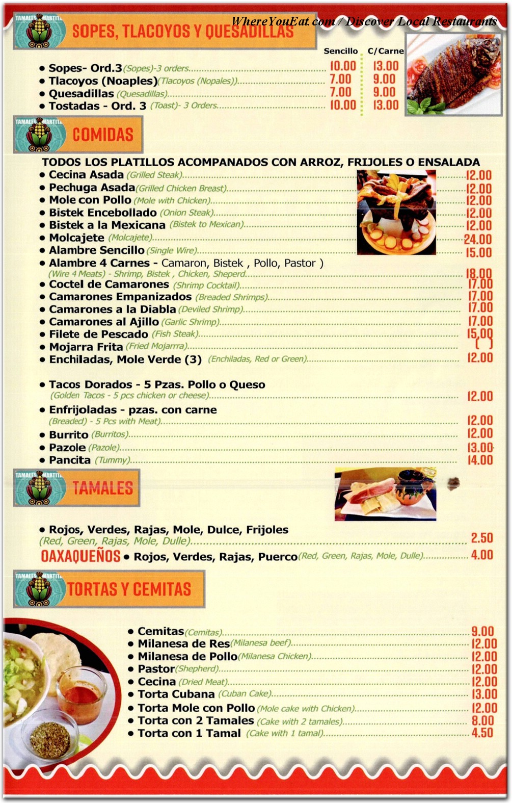 menu image