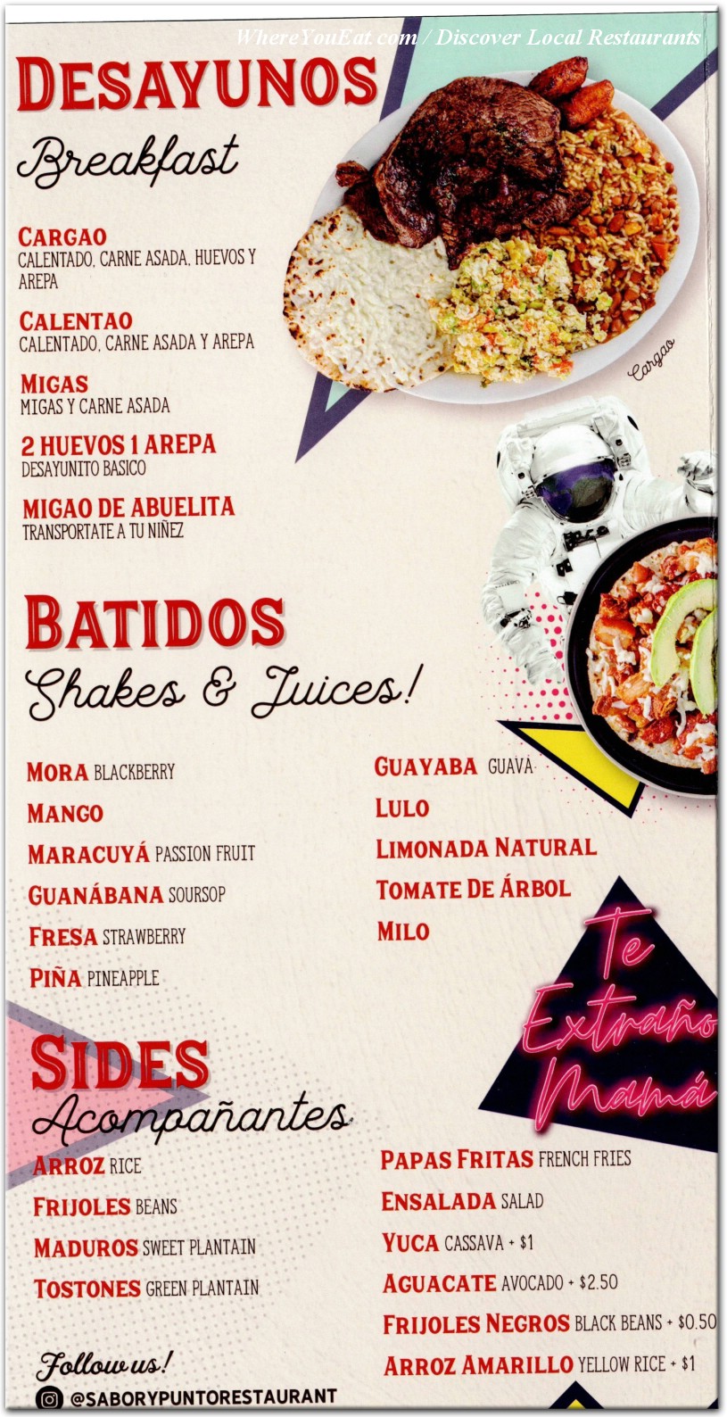 menu image