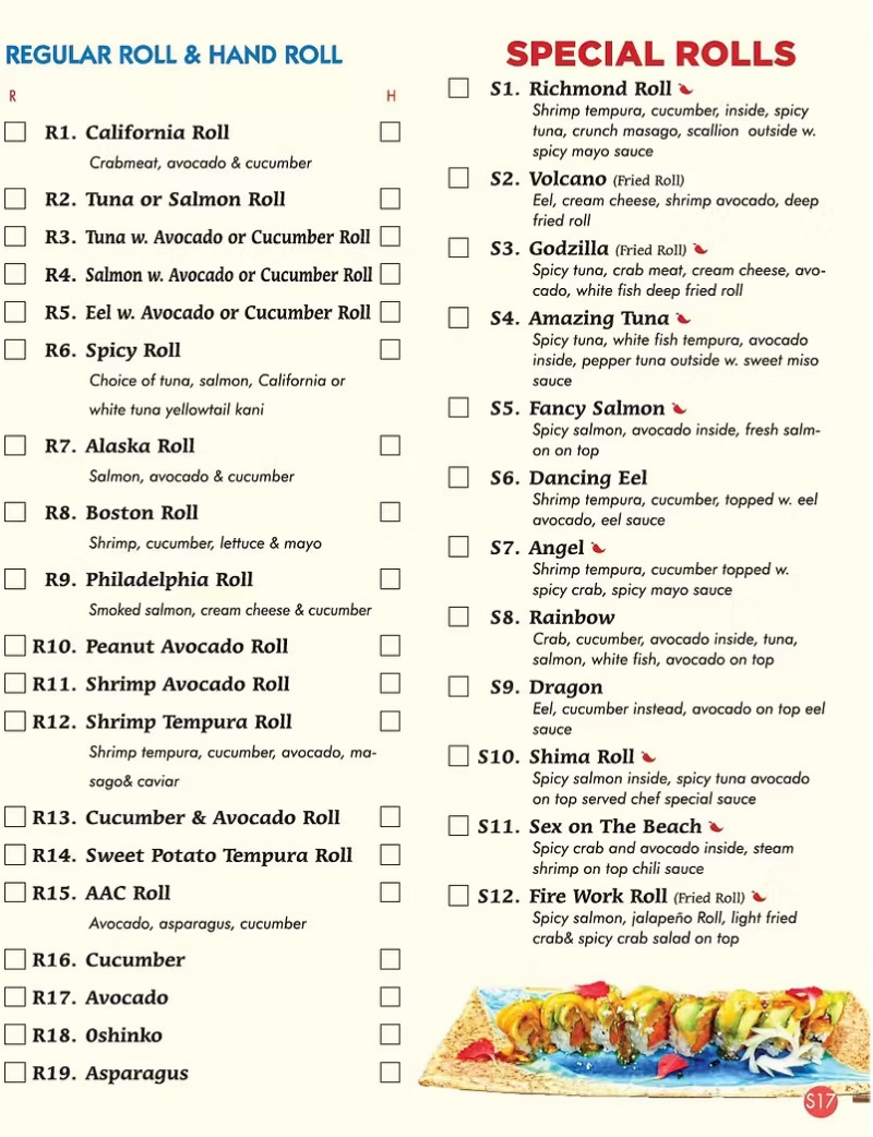 menu image