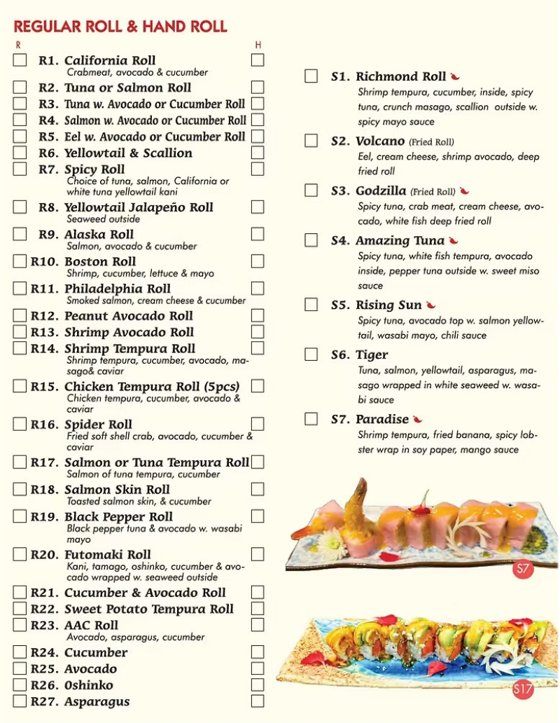 menu image