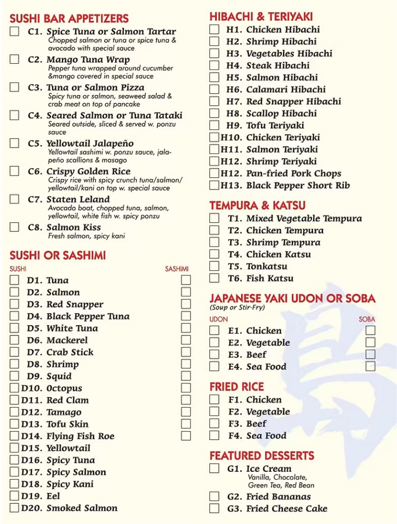 menu image
