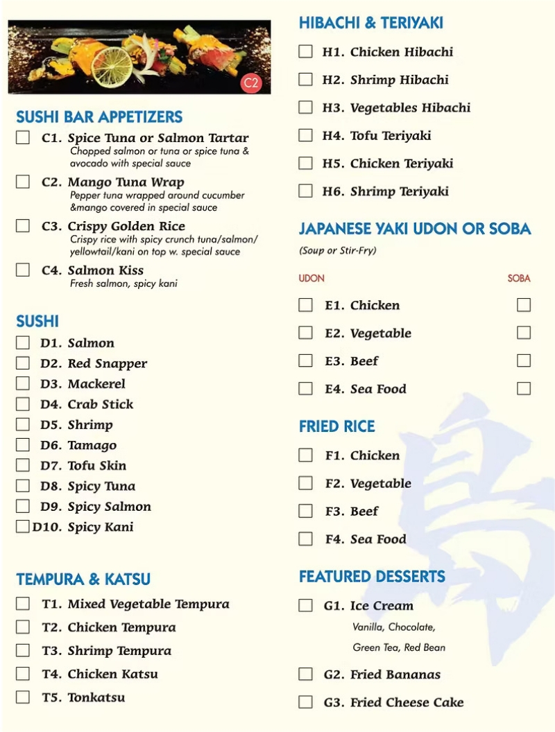 menu image
