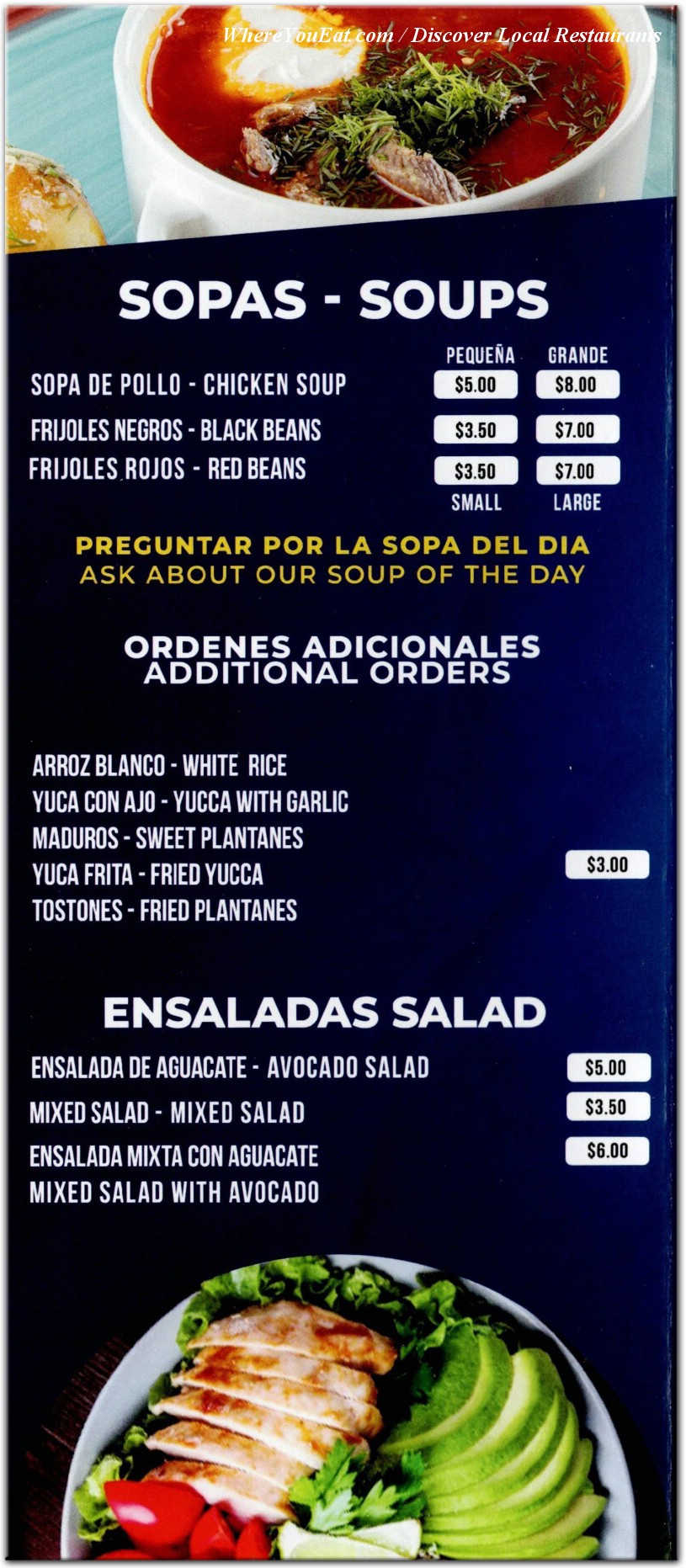 menu image