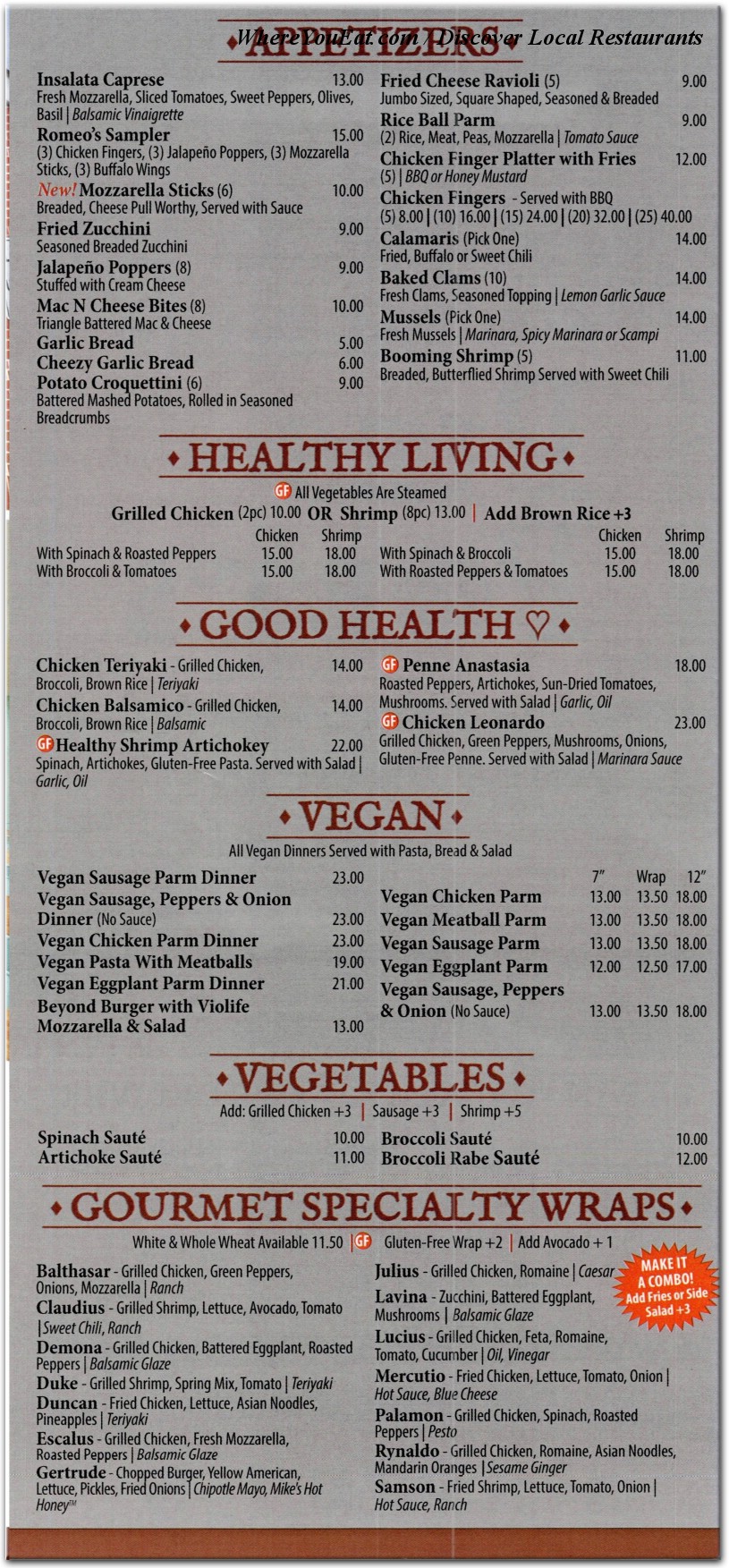 menu image