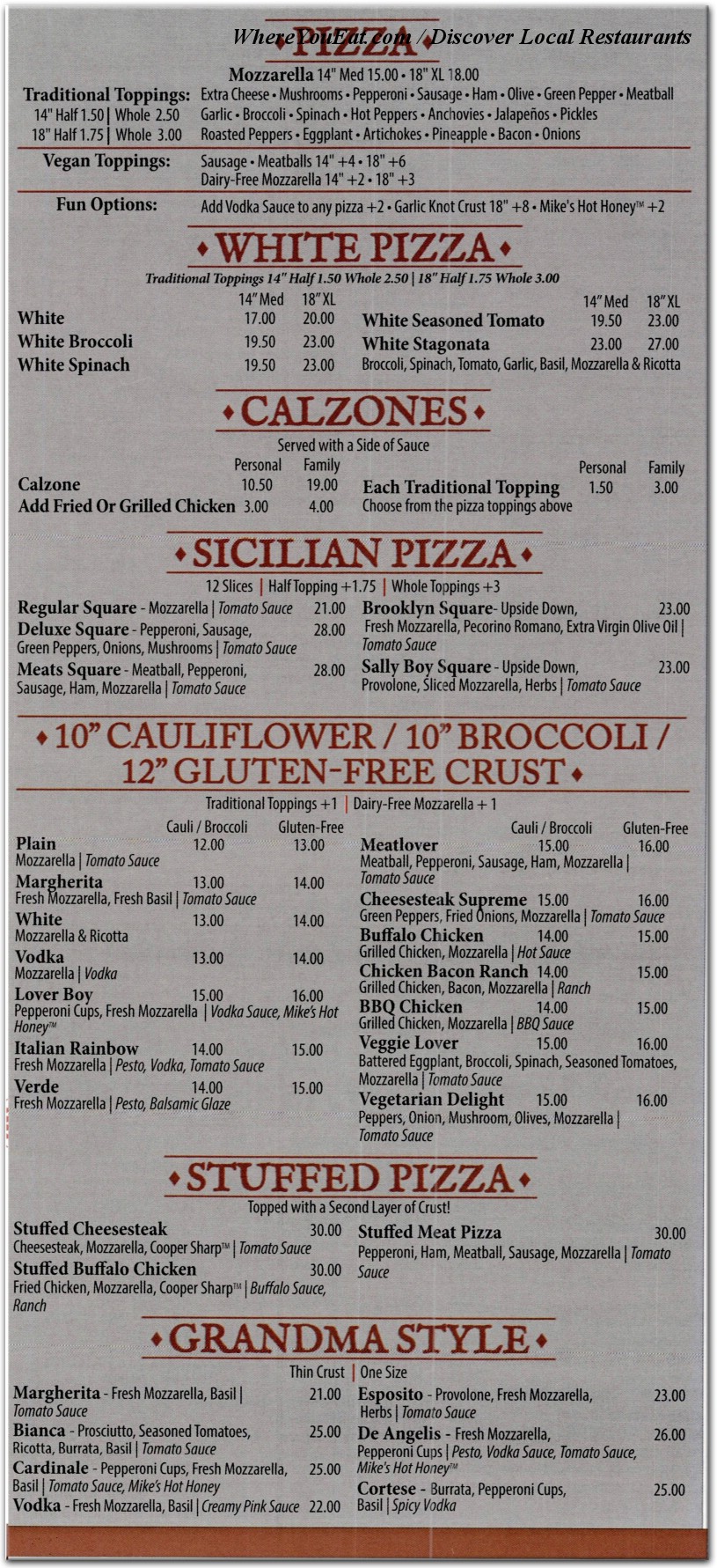 menu image