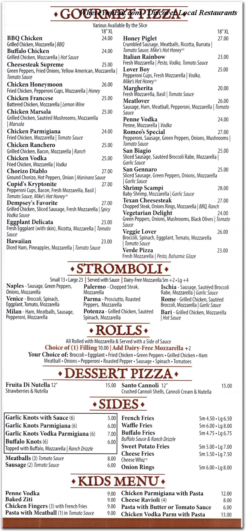 menu image