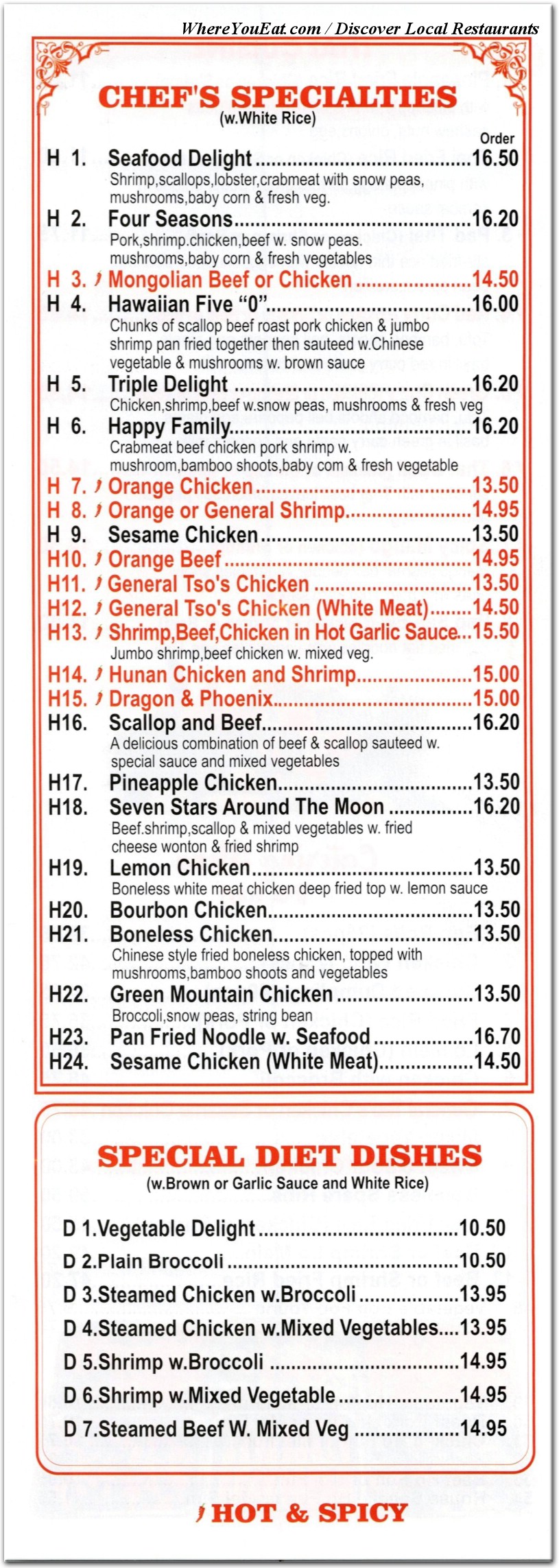 menu image