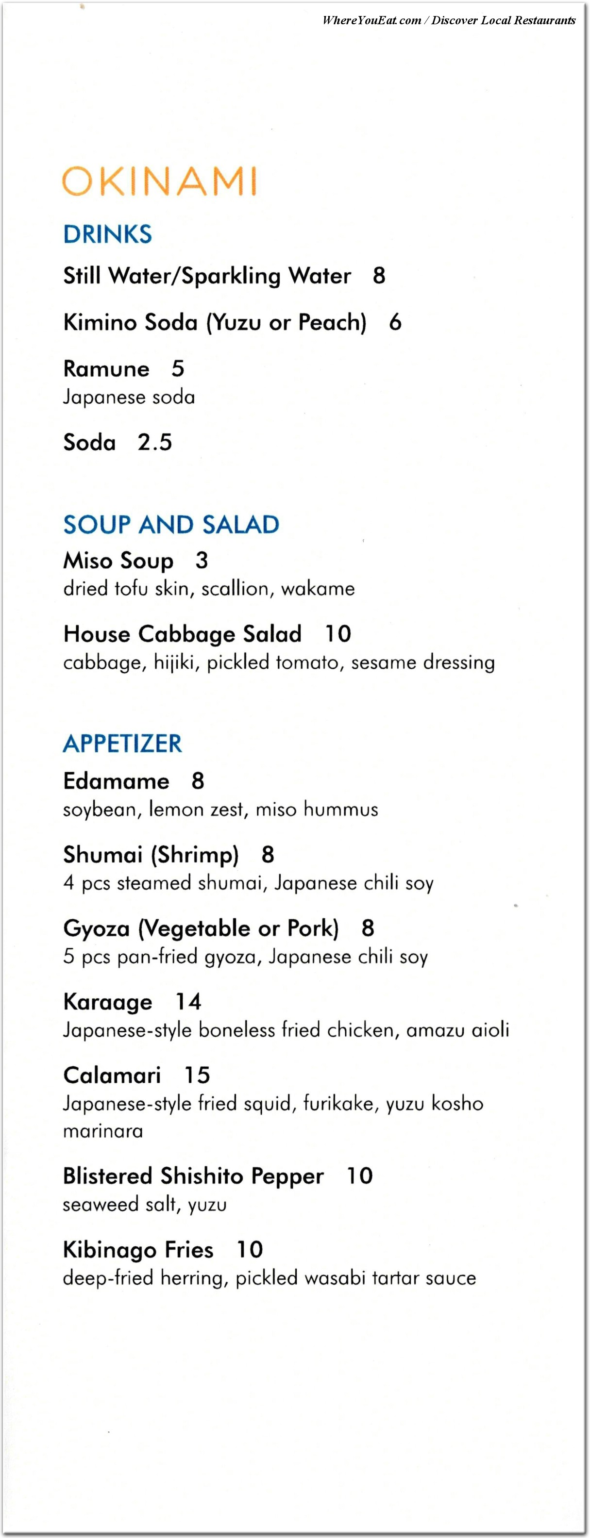 menu image