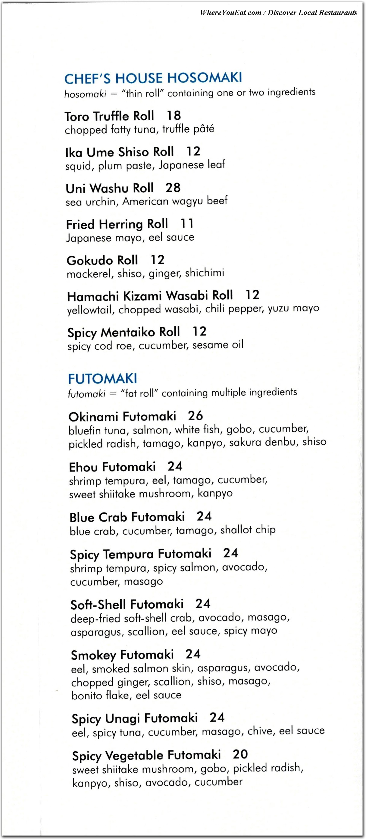 menu image