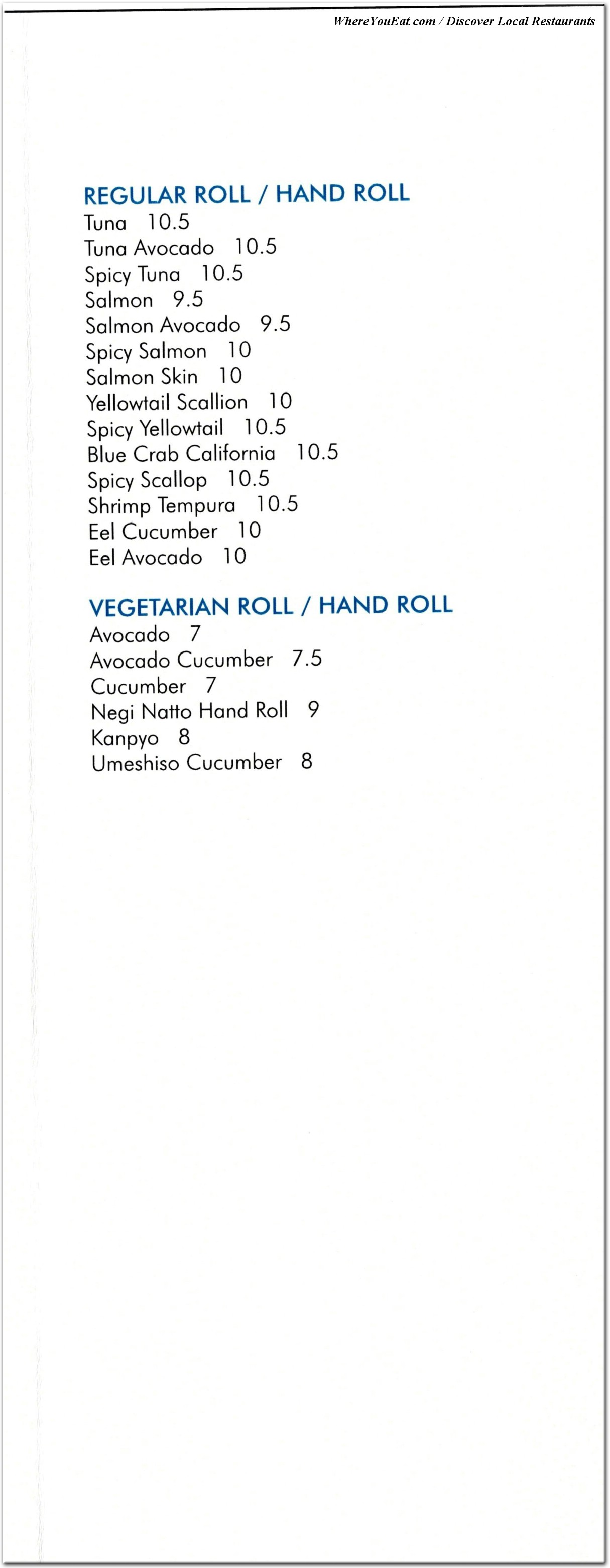 menu image