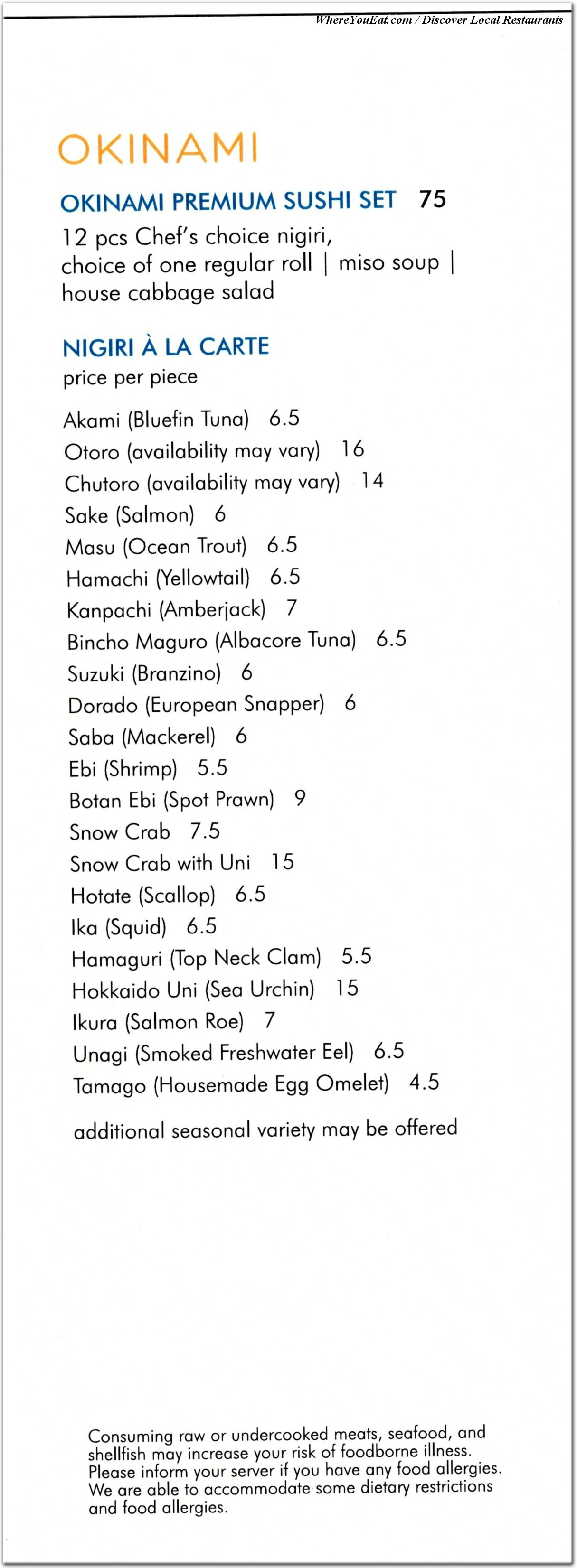 menu image