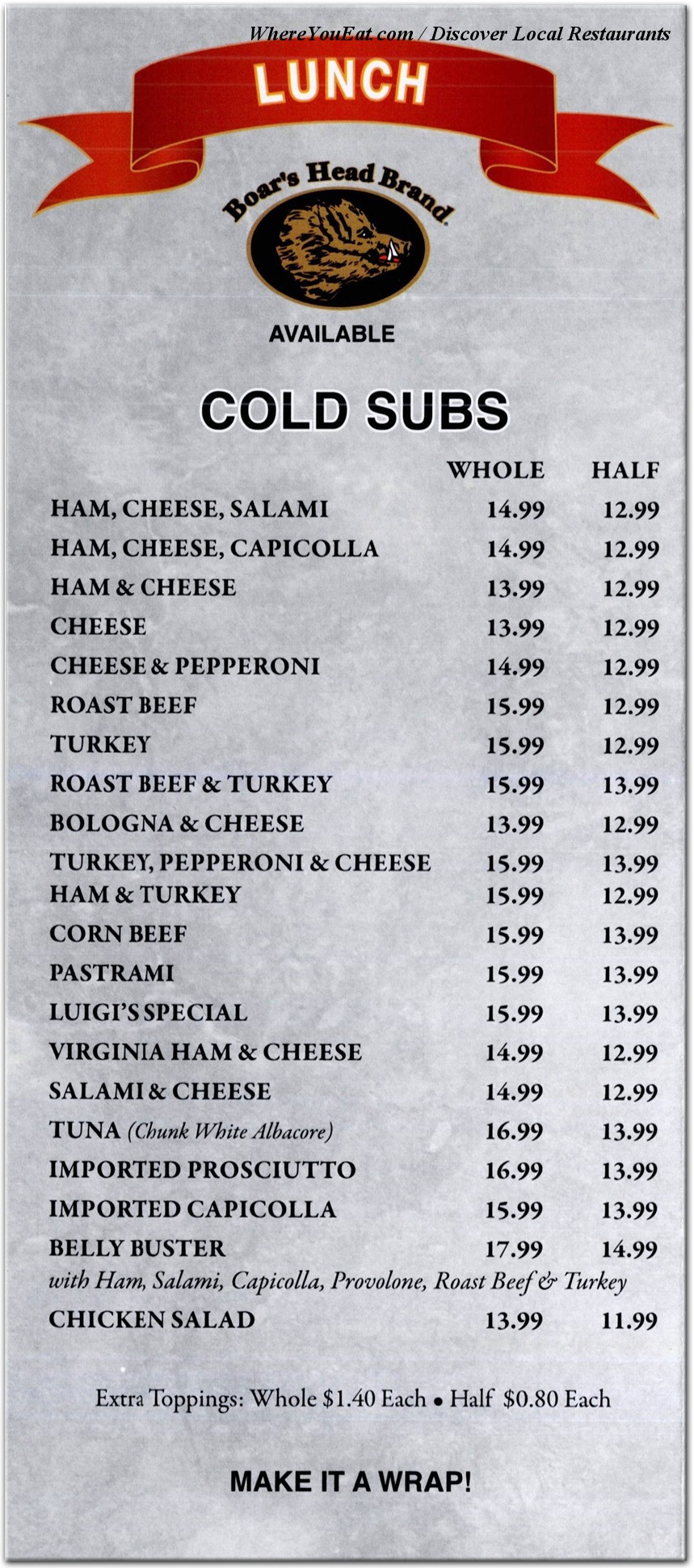 menu image