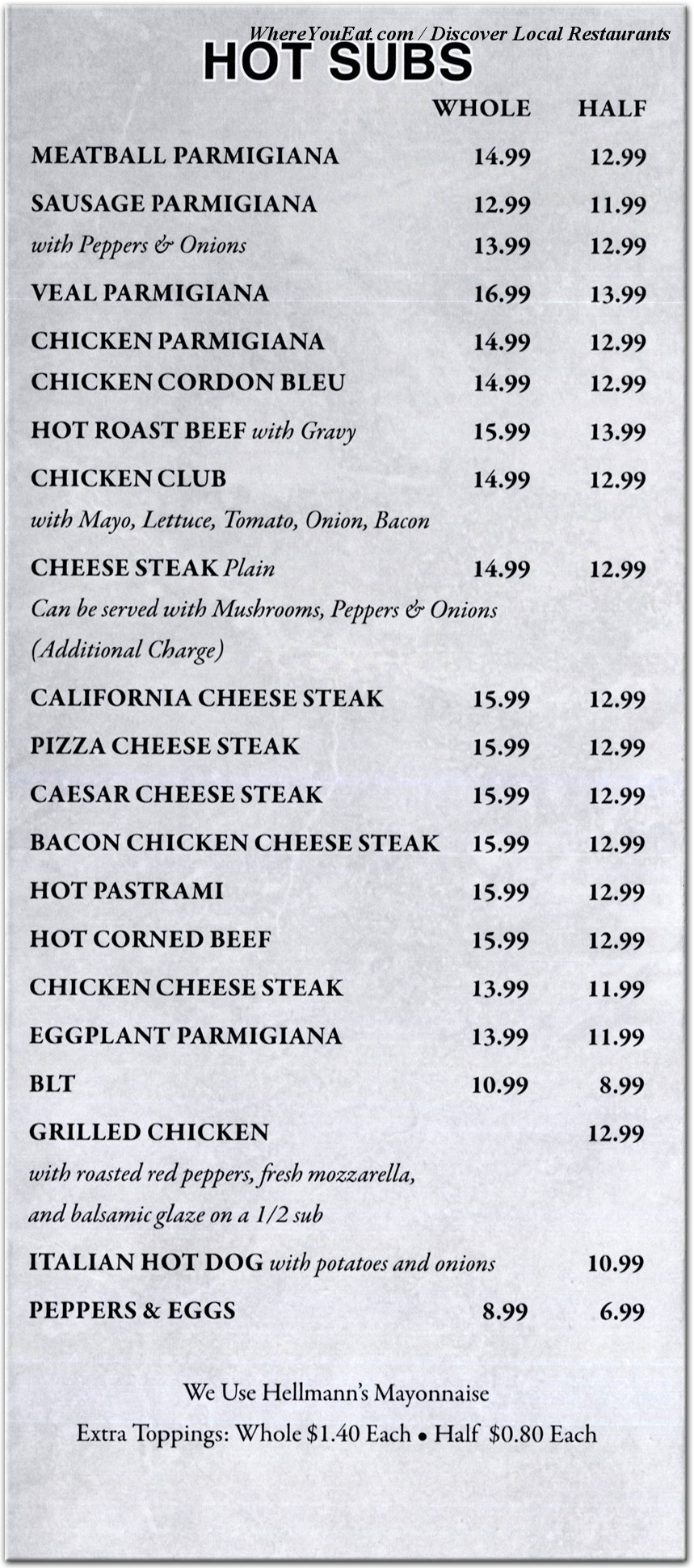 menu image