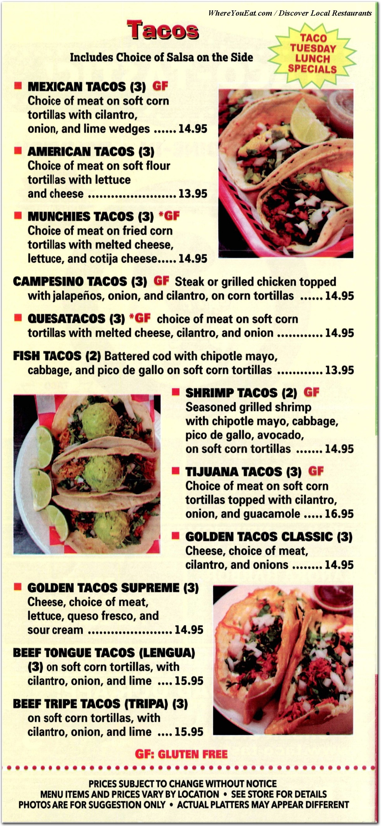 menu image