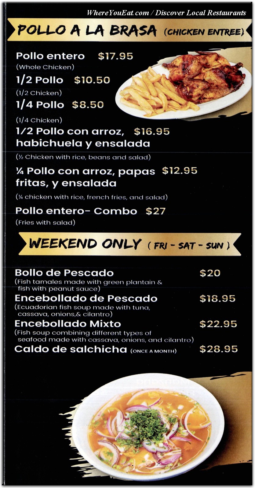 menu image