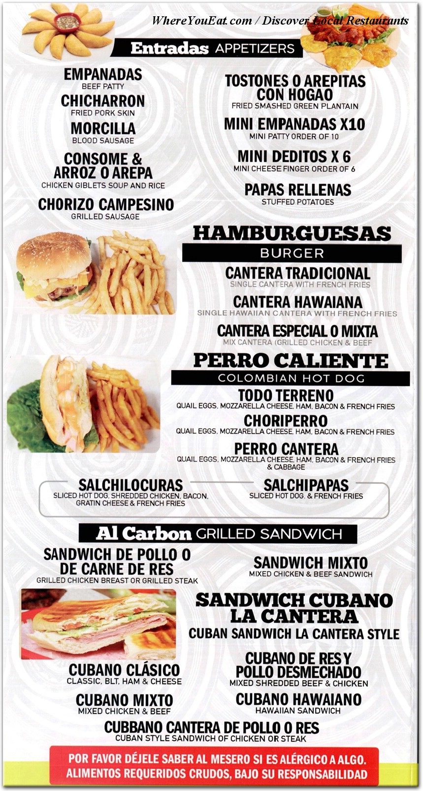 menu image