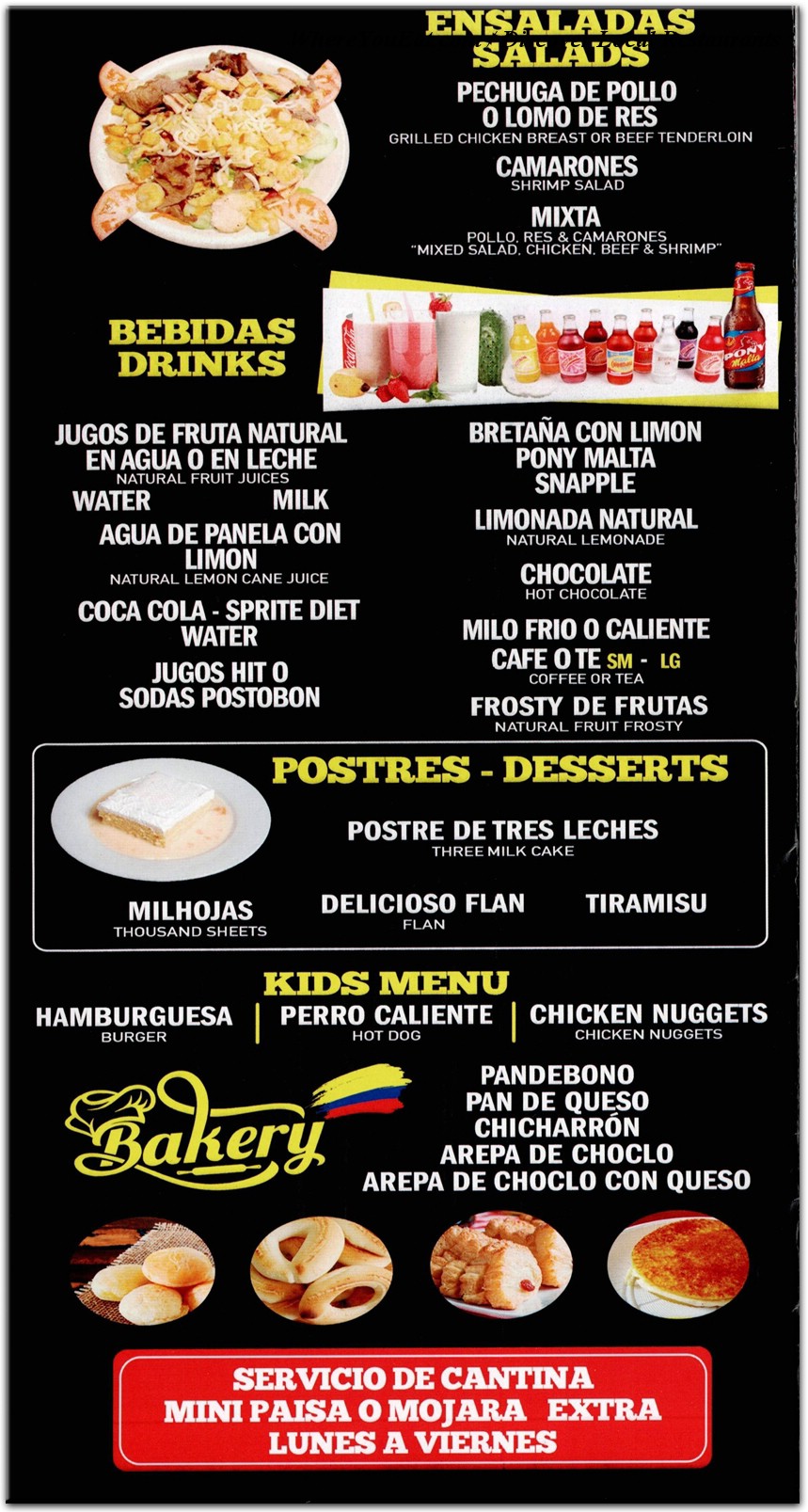 menu image