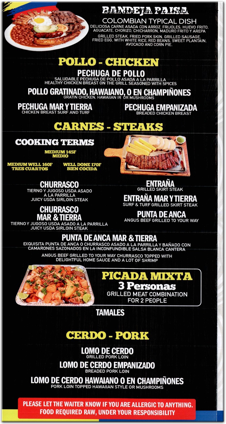 menu image