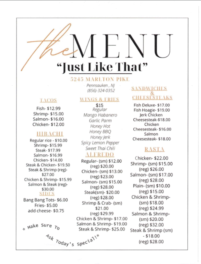 menu image