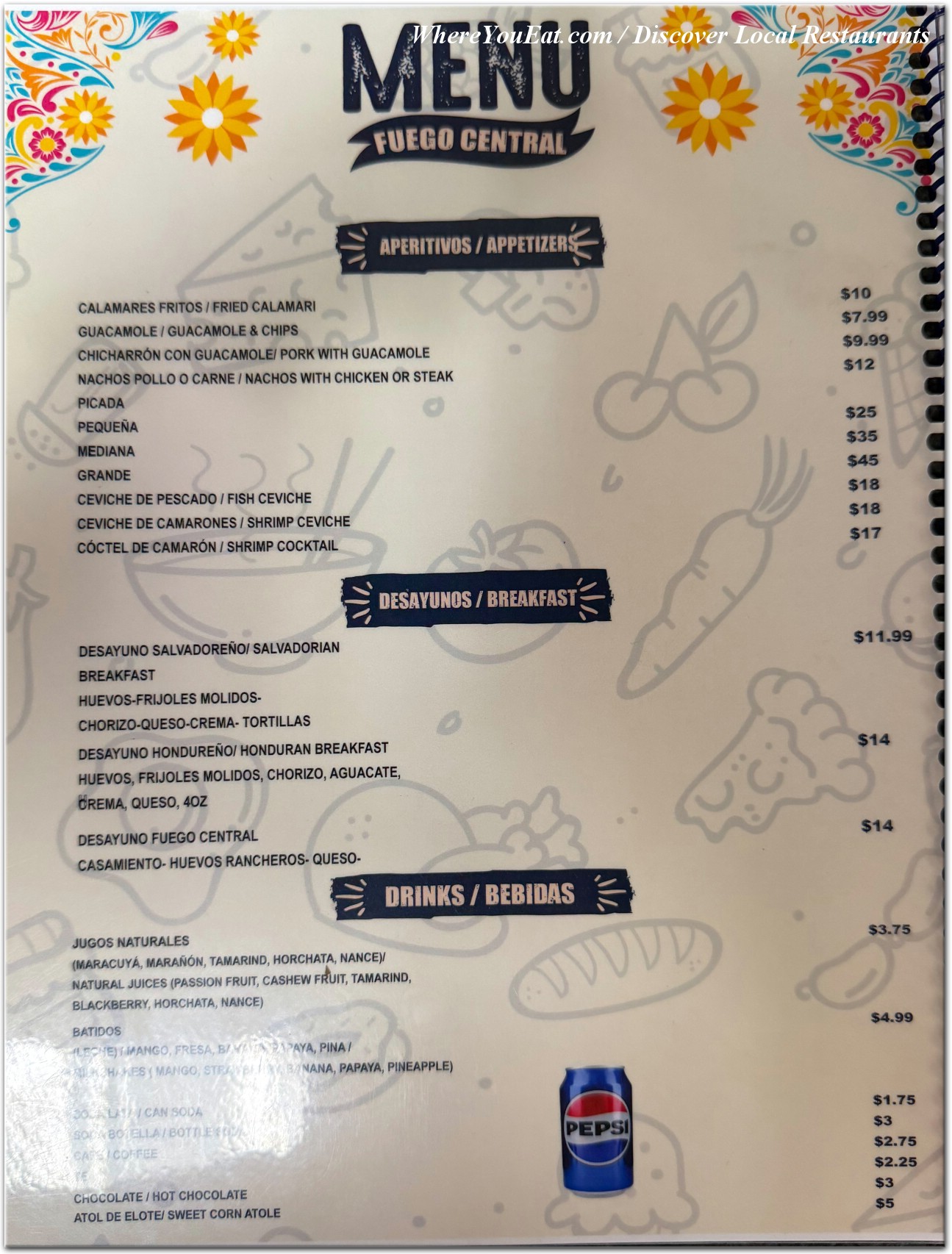 menu image