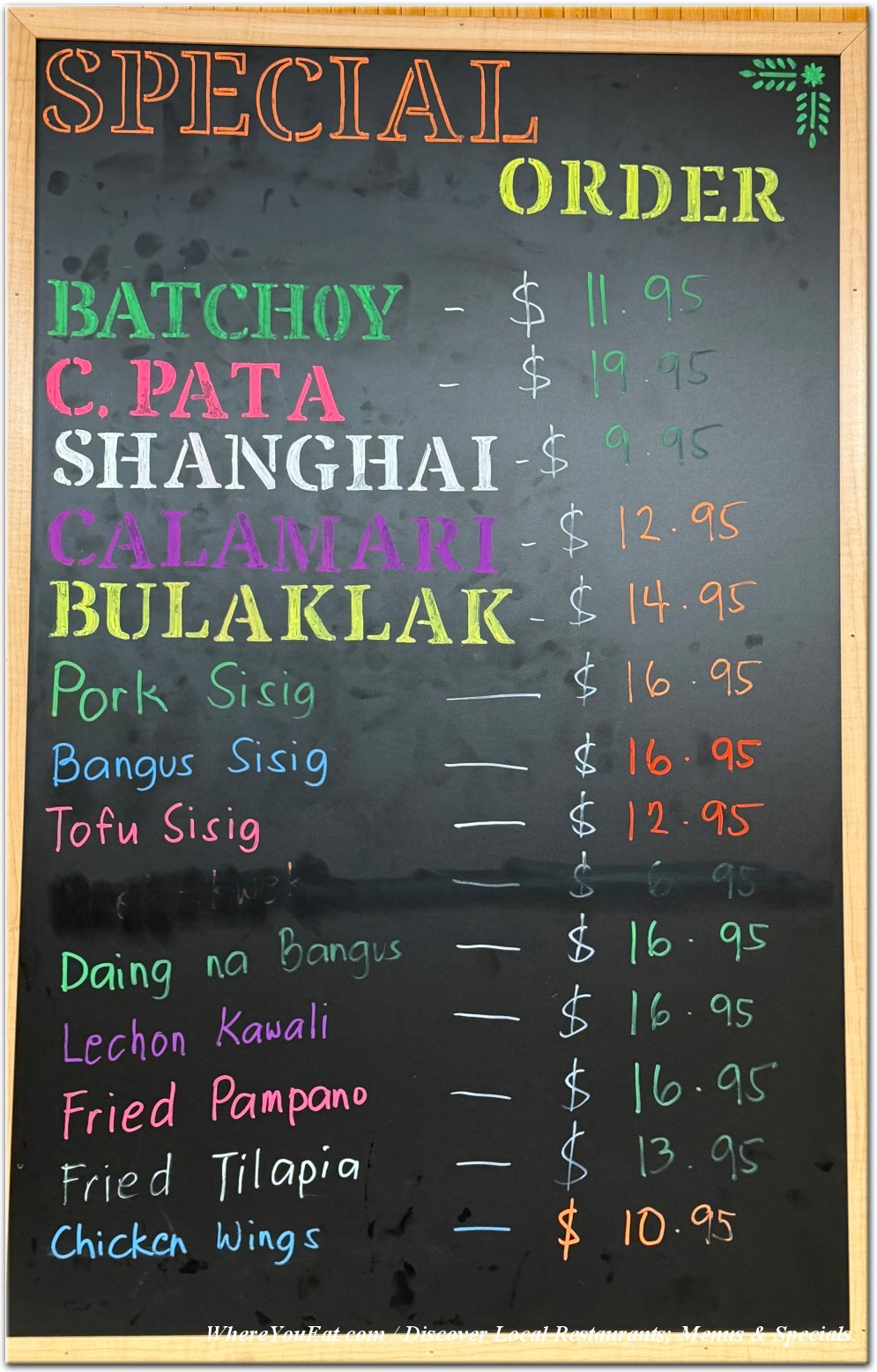 menu image