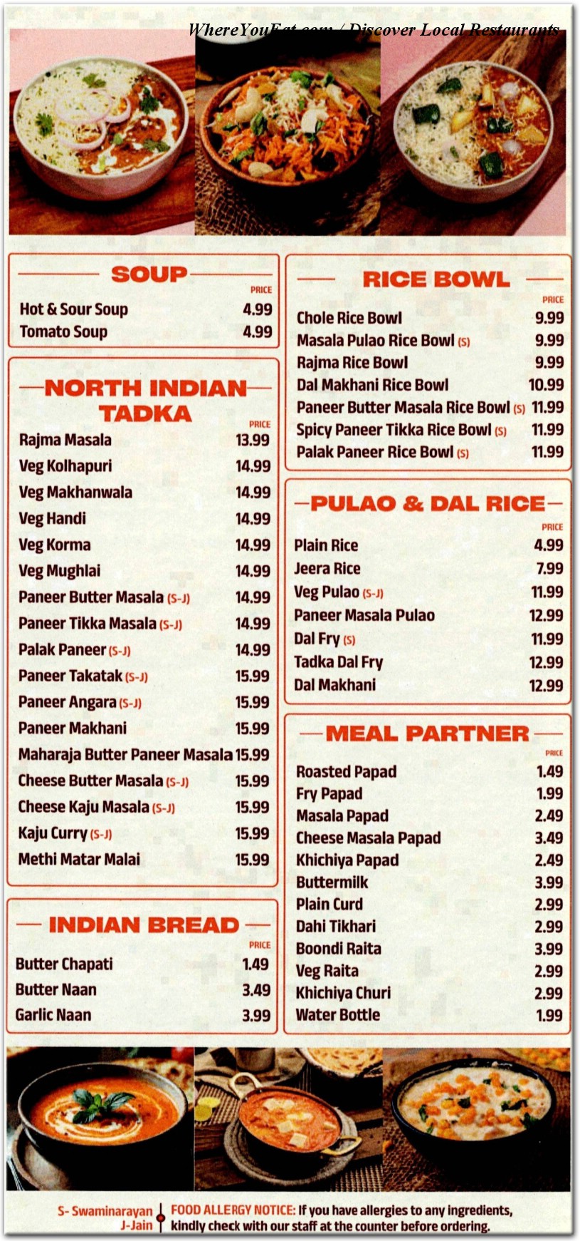 menu image