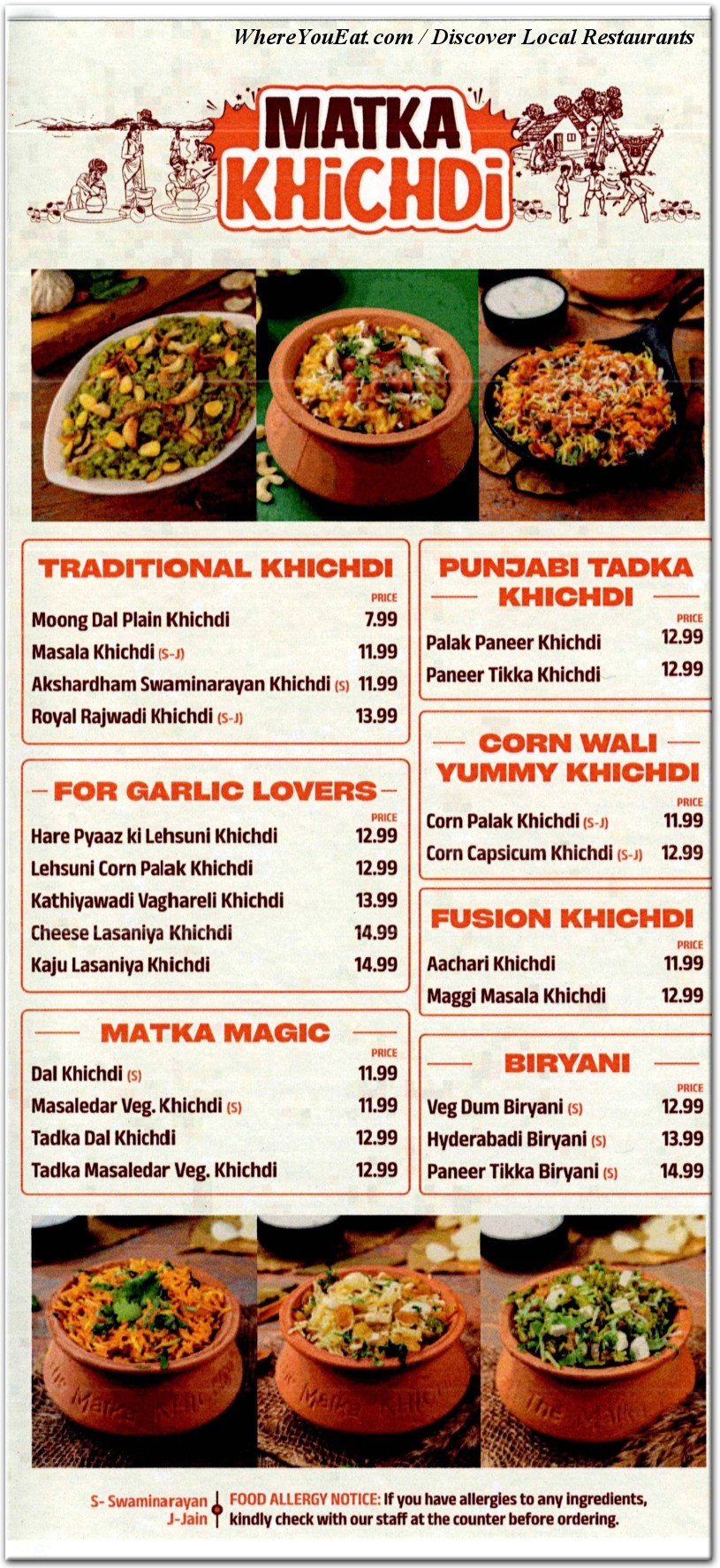 menu image