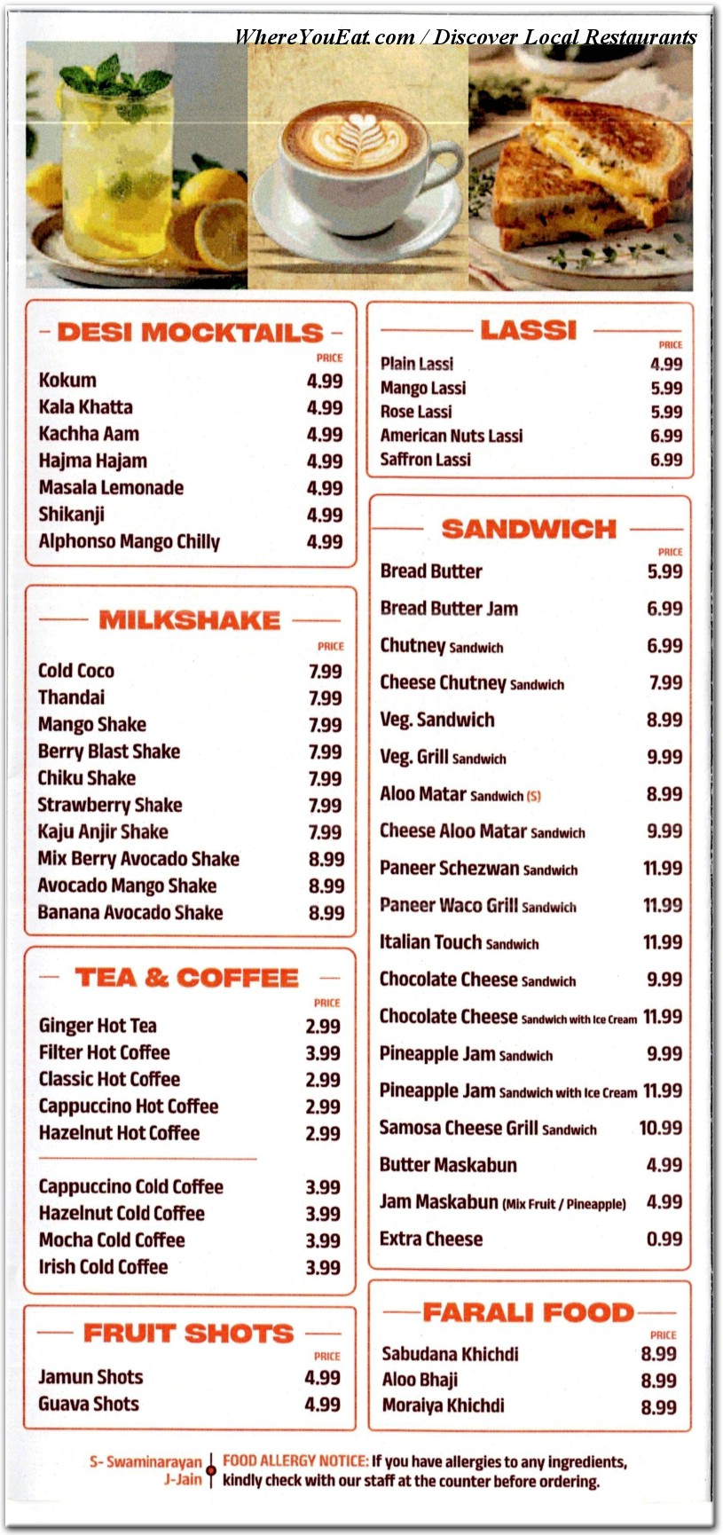menu image