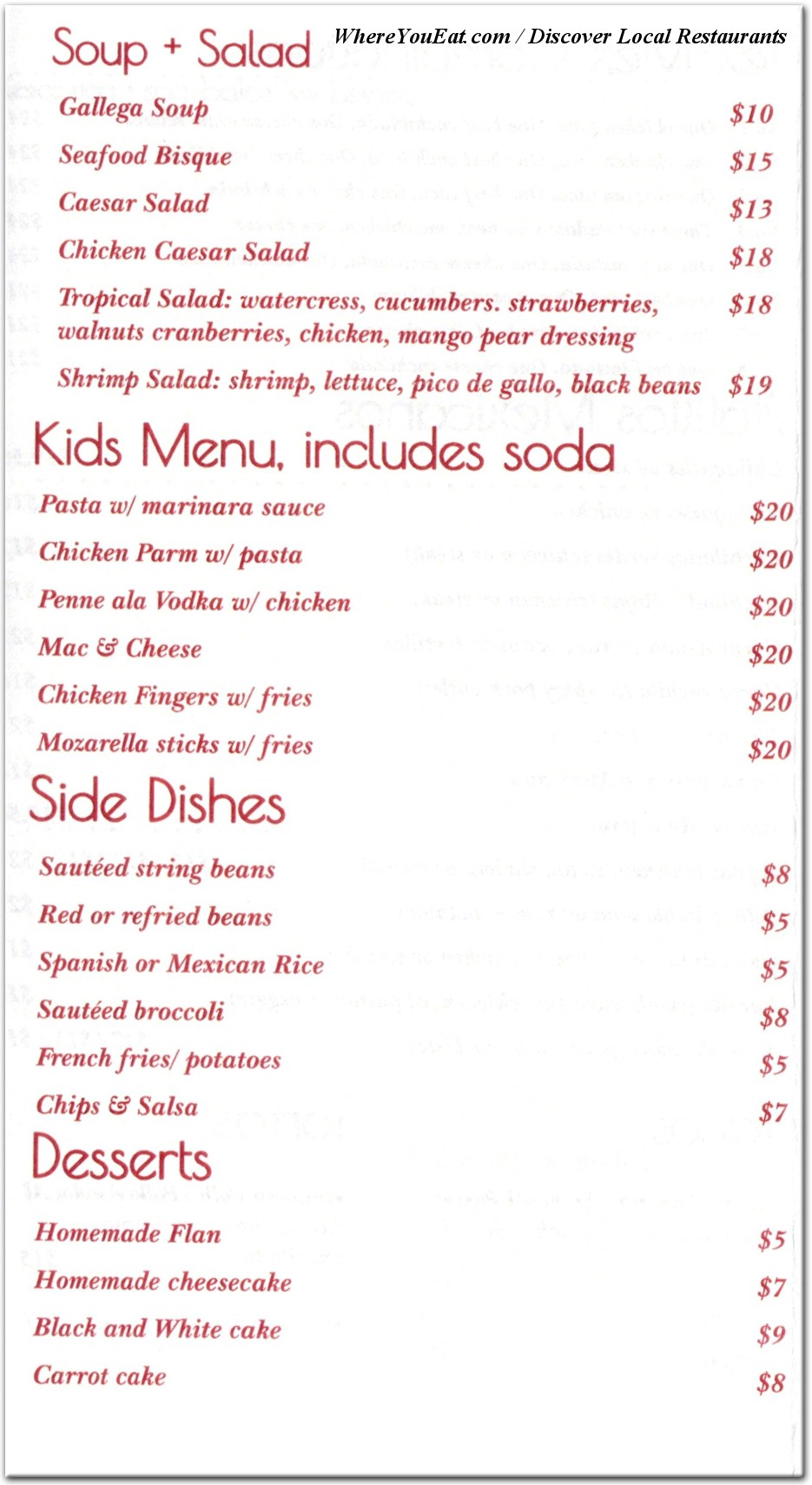 menu image