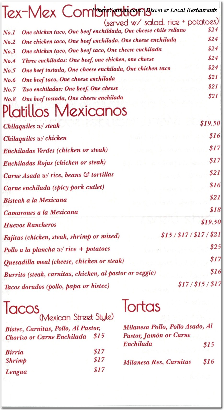 menu image