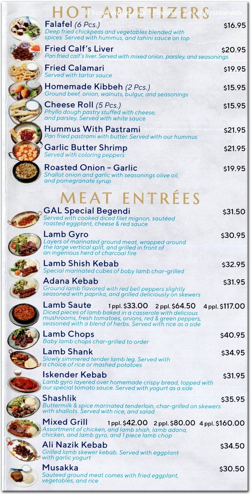 menu image