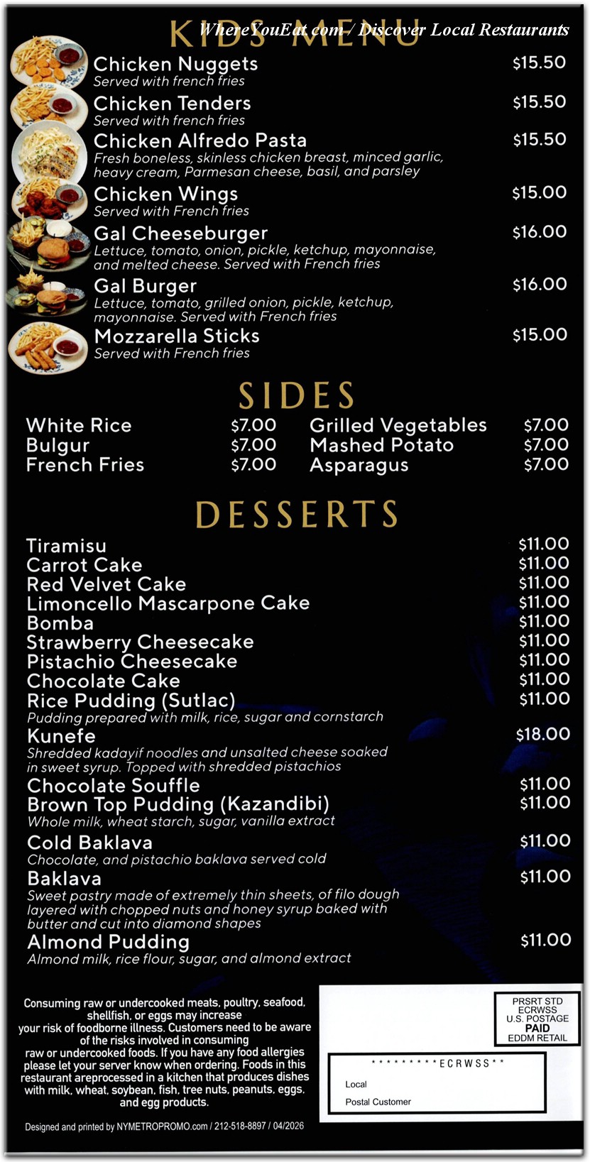 menu image