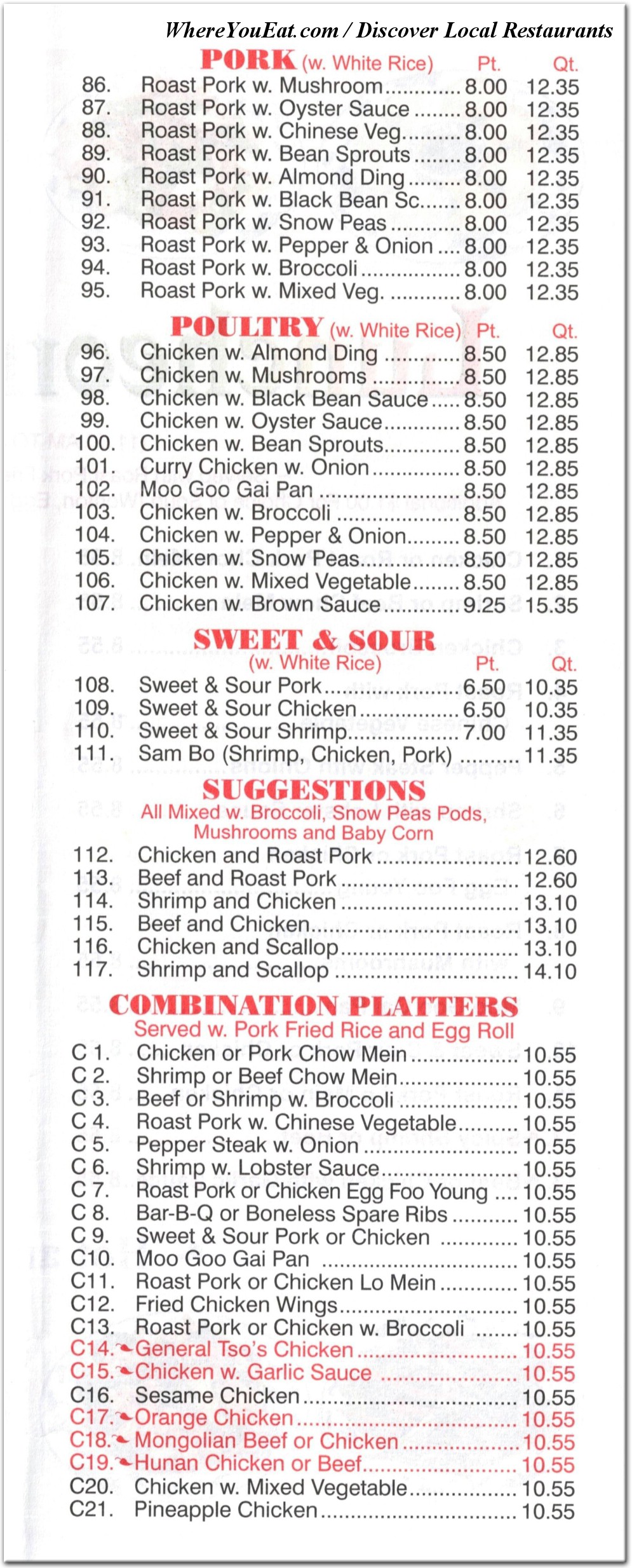 menu image