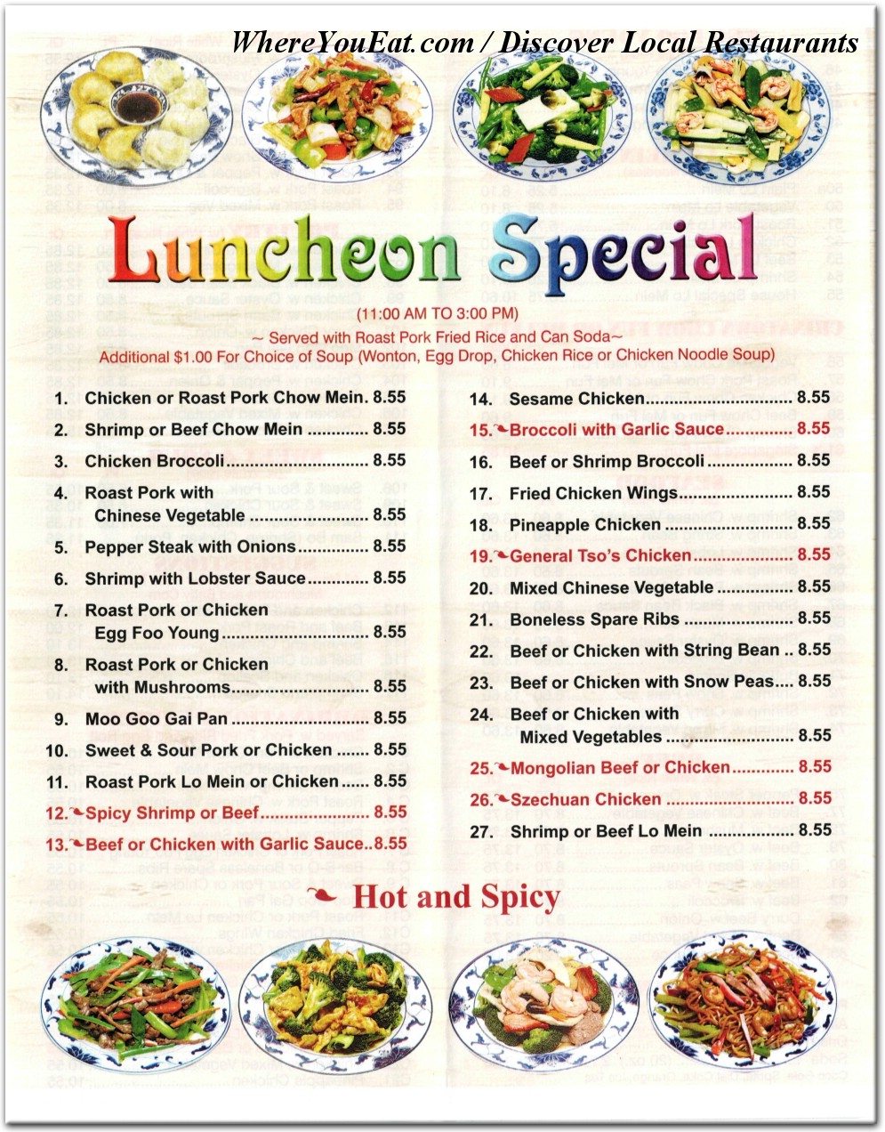 menu image